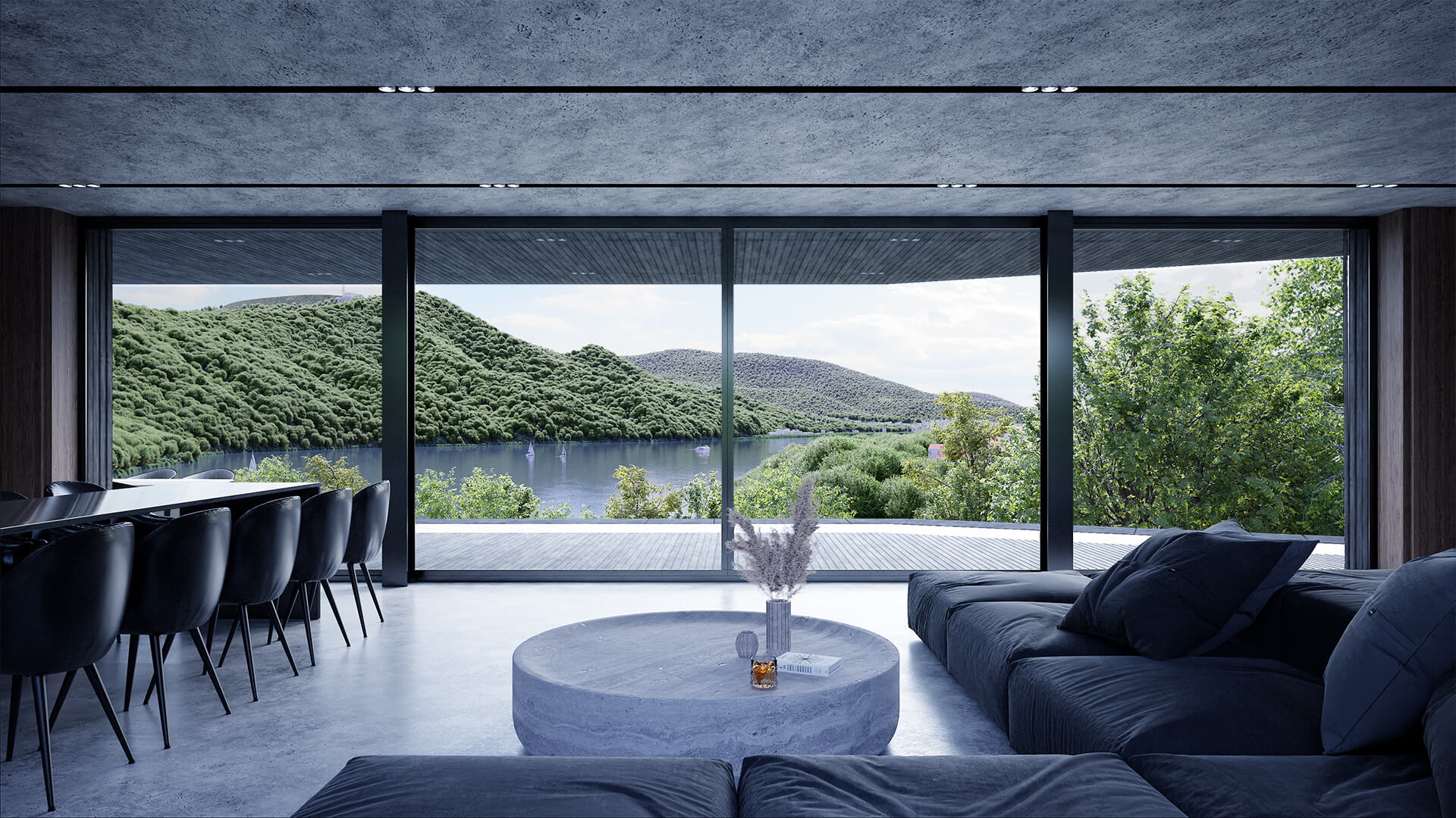 Lake View - Living Room