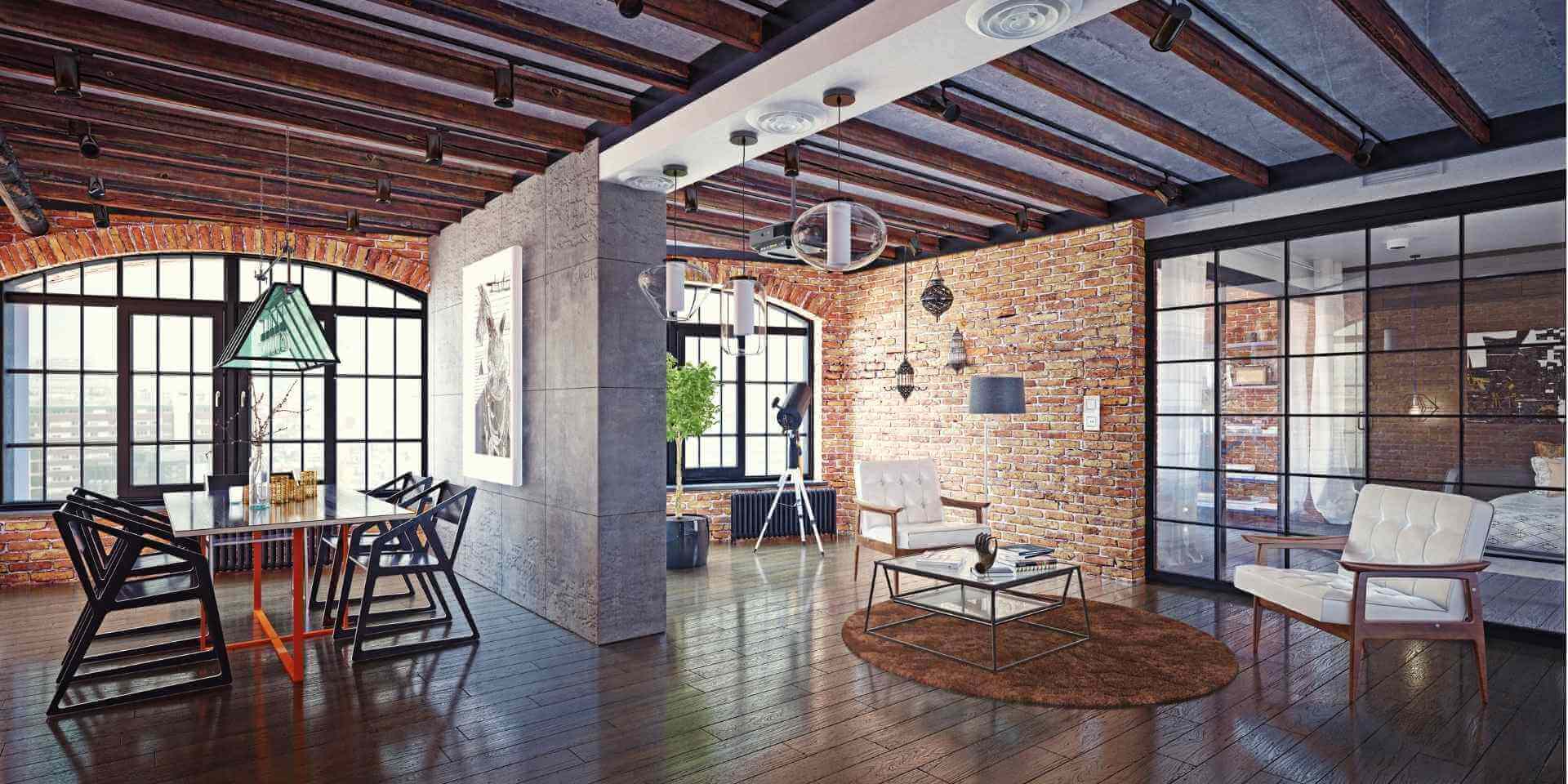 biuro w stylu loft